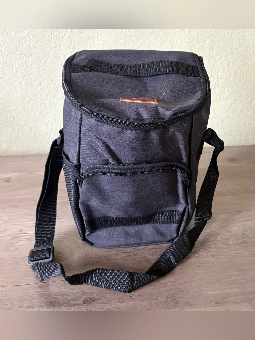 NWOT Insulated Lunch Box Cooler Bag Black Travel Work School Picnic Tote